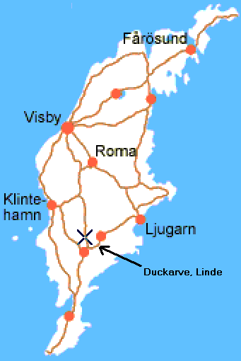 Karta &ouml;ver Gotland